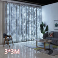 Cortina de luz para decoração 3x3M LED + controle - VJX ofertas